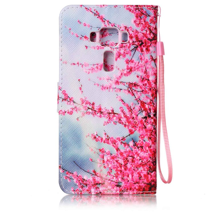 Wallet Leather Stand Case for Asus Zenfone 3 Deluxe ZS570KL - Vivid Flowers-2