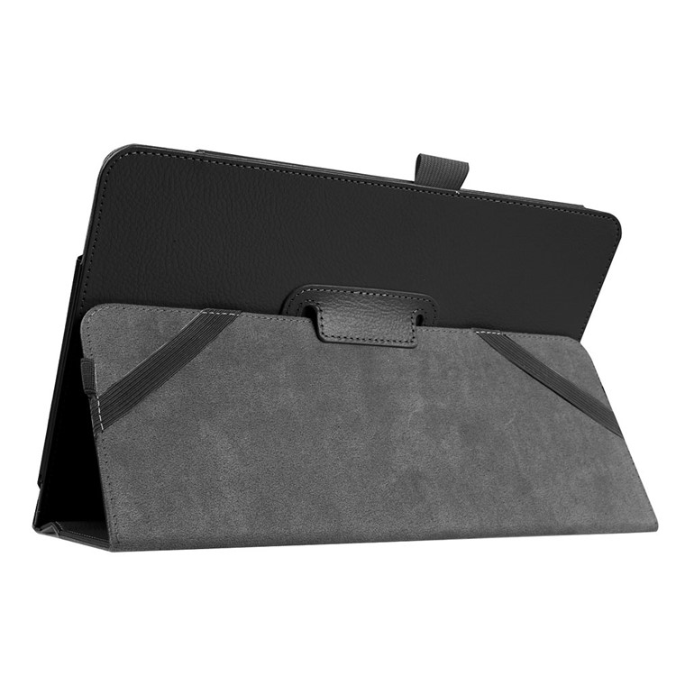 Litchi Leather Stand Case for ASUS Transformer Book T101HA Tablet and Keyboard - Black-5