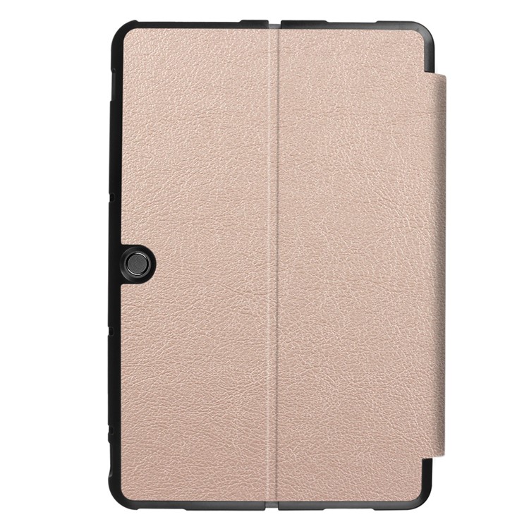 Leather Protective Case with Stand for Asus Transformer Mini T102HA - Gold-3