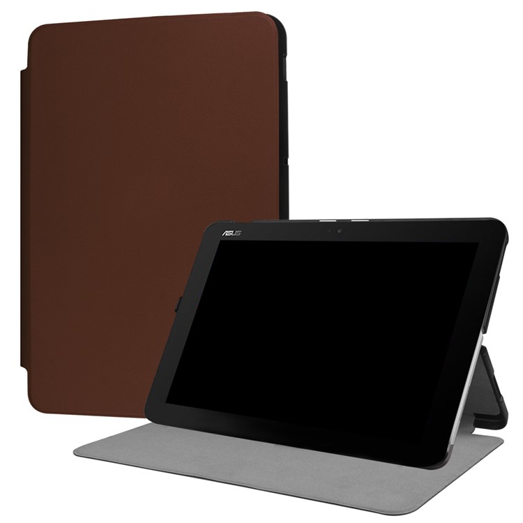 Stand Leather Case Protector for Asus Transformer Mini T102HA - Coffee-1