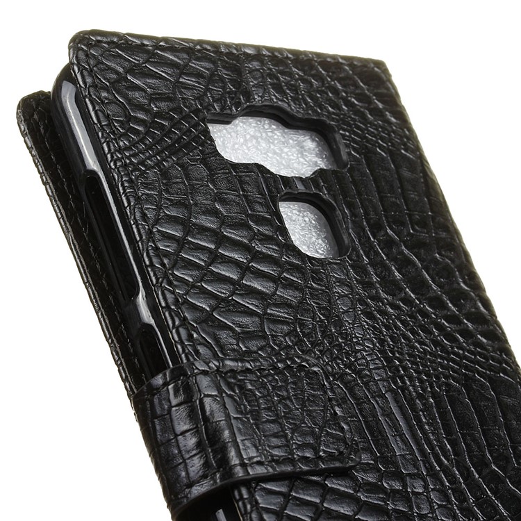 Crocodile Texture Leather Wallet Case for Asus Zenfone 3 Max ZC553KL - Black-7