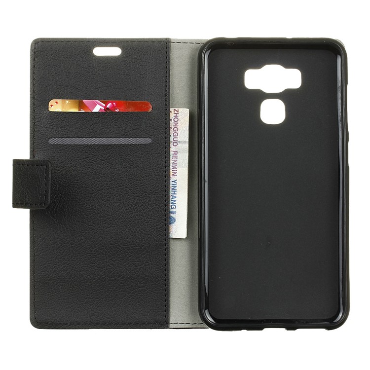 Wallet Leather Stand Case for Asus Zenfone 3 Max ZC553KL - Black-3