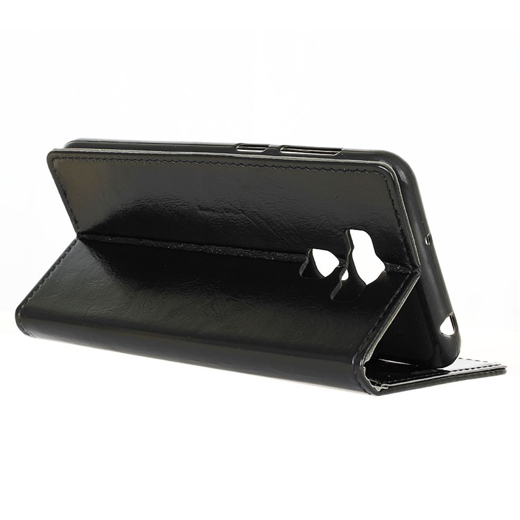 Crazy Horse Texture Leather Wallet Phone Case for Asus Zenfone 3 Max ZC553KL - Black-5