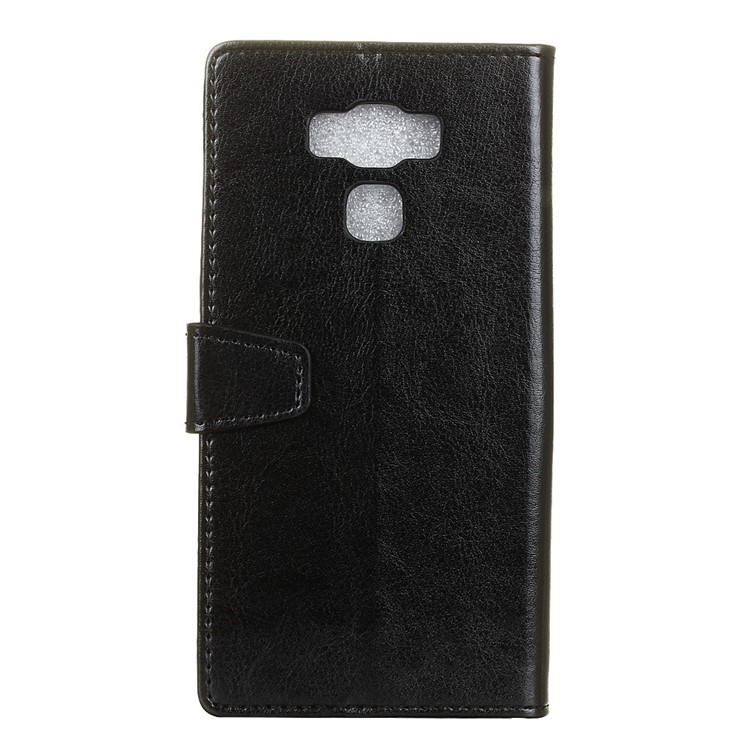 Crazy Horse Wallet Leather Stand Case for Asus Zenfone 3 Max ZC553KL - Black-2