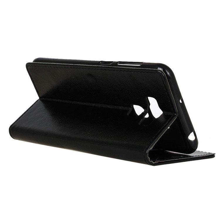 Crazy Horse Wallet Leather Stand Case for Asus Zenfone 3 Max ZC553KL - Black-5