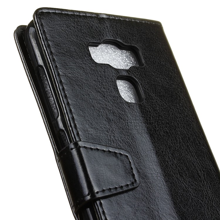 Crazy Horse Wallet Leather Stand Case for Asus Zenfone 3 Max ZC553KL - Black-6