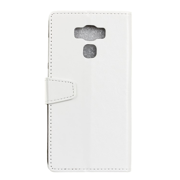 Crazy Horse Wallet Leather Stand Cover for Asus Zenfone 3 Max ZC553KL - White-2