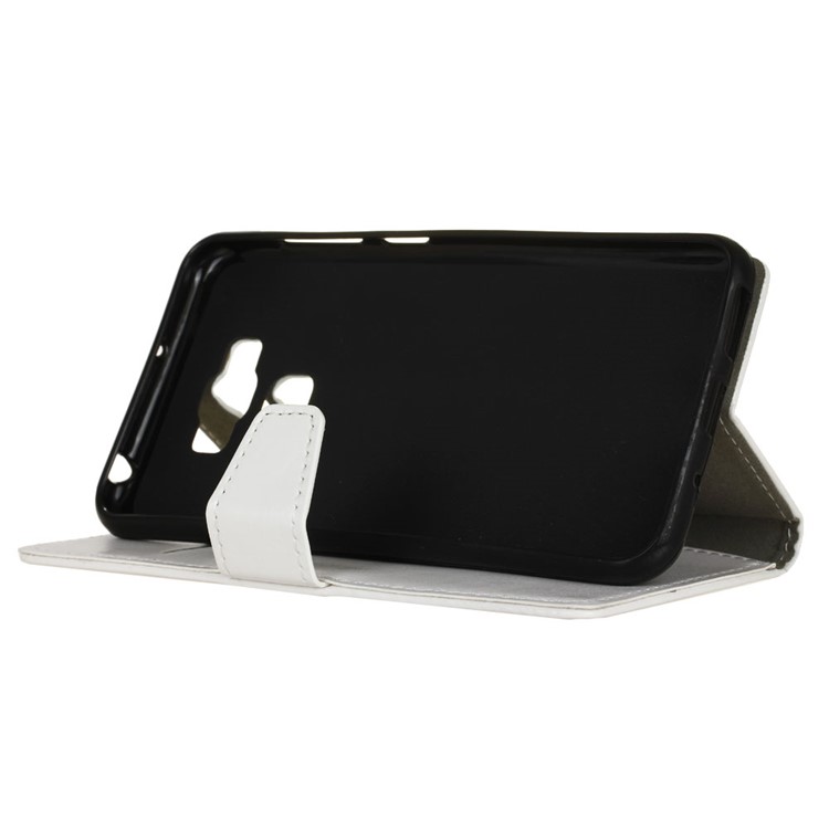 Crazy Horse Wallet Leather Stand Cover for Asus Zenfone 3 Max ZC553KL - White-4