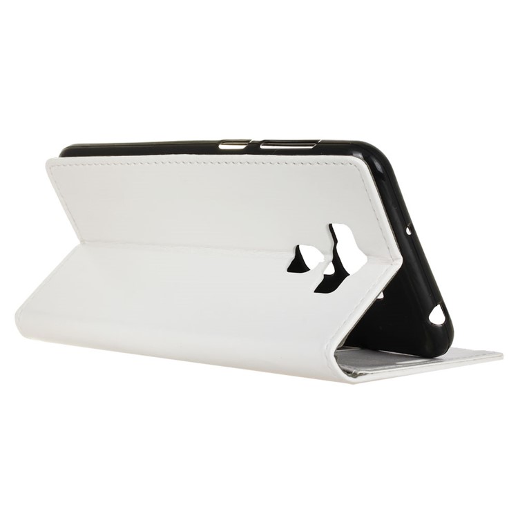 Crazy Horse Wallet Leather Stand Cover for Asus Zenfone 3 Max ZC553KL - White-5
