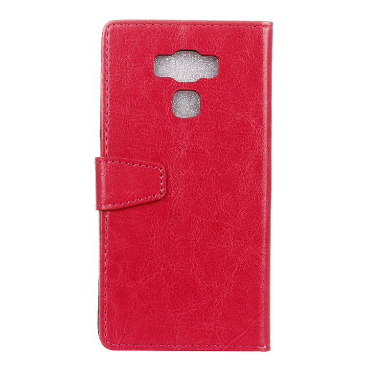 Crazy Horse Leather Wallet Mobile Cover for Asus Zenfone 3 Max ZC553KL - Rose-2