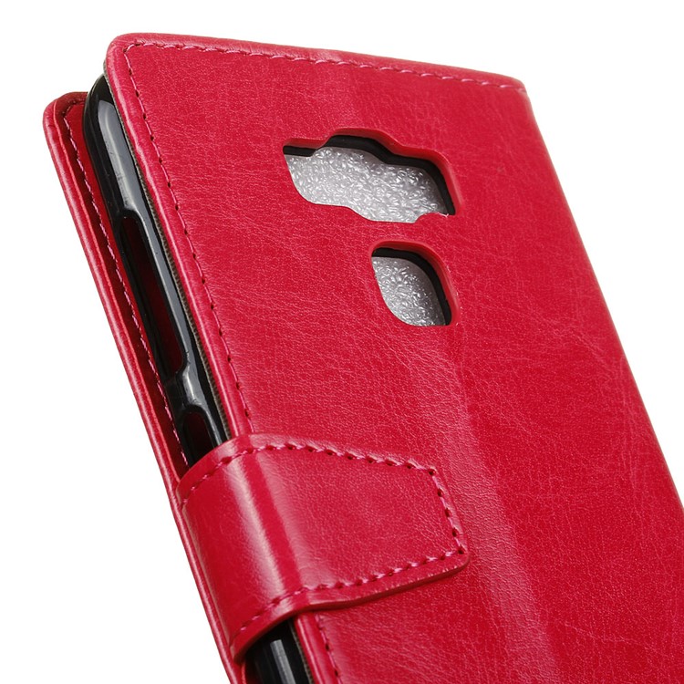 Crazy Horse Leather Wallet Mobile Cover for Asus Zenfone 3 Max ZC553KL - Rose-7