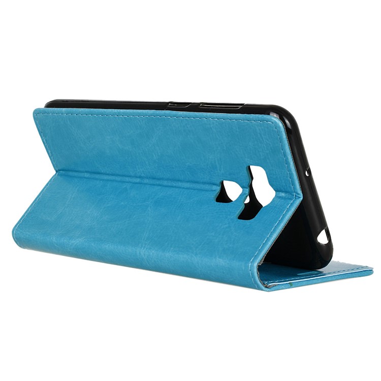 Crazy Horse Wallet Leather Stand Phone Cover for Asus Zenfone 3 Max ZC553KL - Blue-5