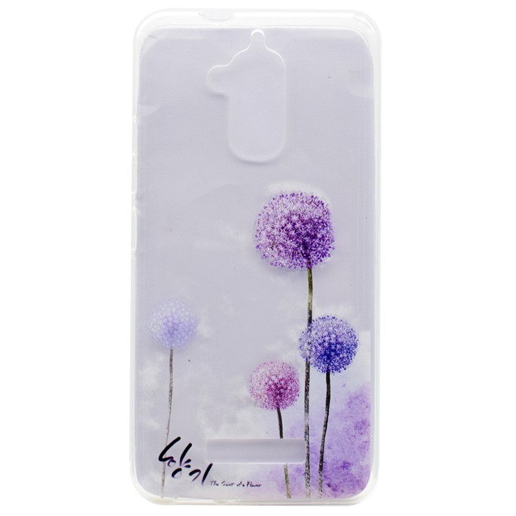 Pattern Printing TPU Mobile Phone Case for Asus Zenfone 3 Max ZC520TL - Dandelions Pattern-1