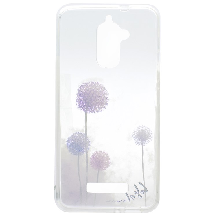 Pattern Printing TPU Mobile Phone Case for Asus Zenfone 3 Max ZC520TL - Dandelions Pattern-4