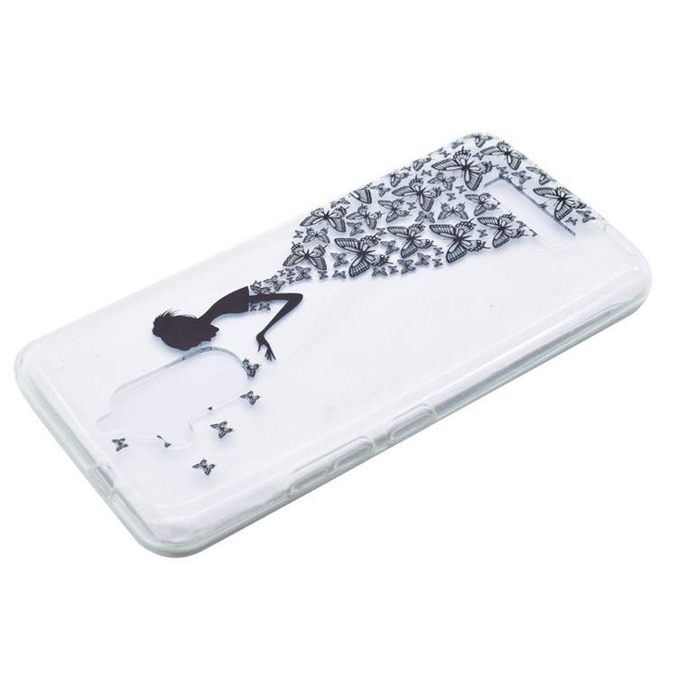 Pattern Printing TPU Case Accessory for Asus Zenfone 3 Max ZC520TL - Butterfly Girl-3