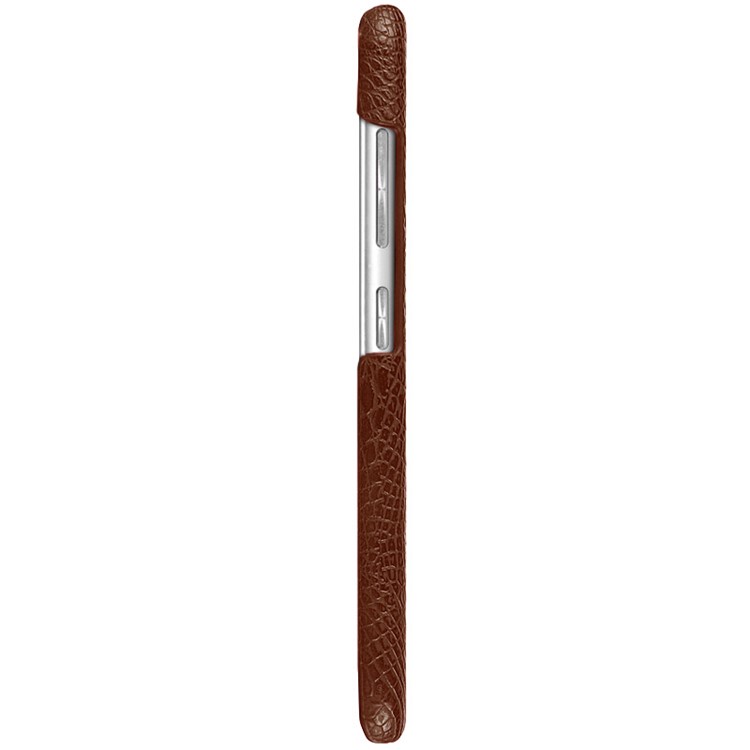 IMAK Ruiyi Series Crocodile Texture Leather Coated PC Hard Back Cover for Asus Zenfone 3 ZE520KL - Brown-5