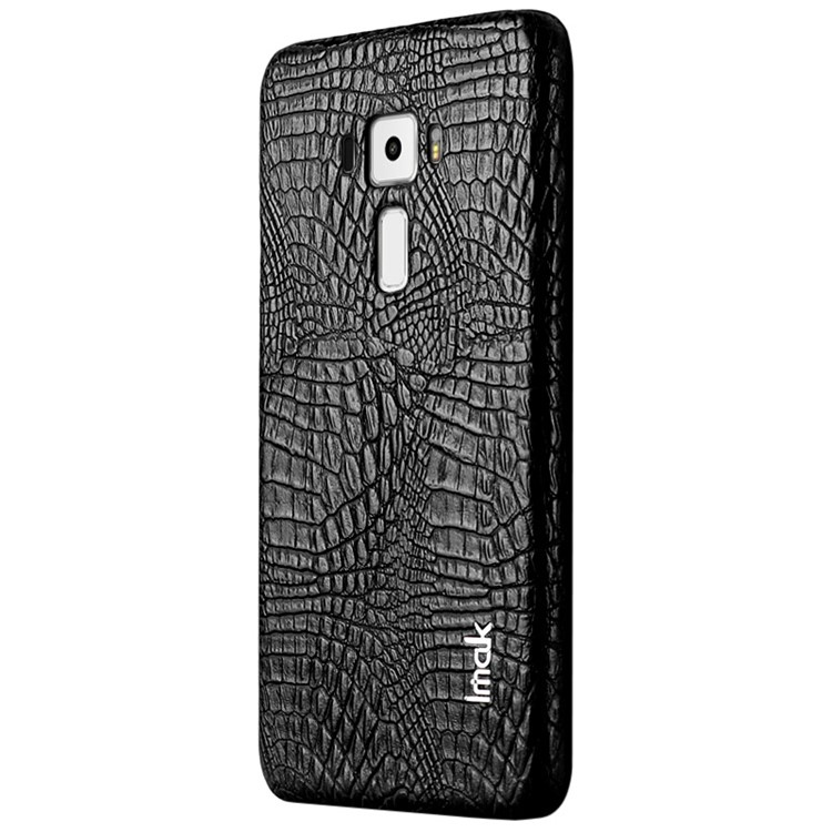 IMAK Ruiyi Series Crocodile Texture Leather Coated PC Phone Case for Asus Zenfone 3 ZE552KL - Black-2