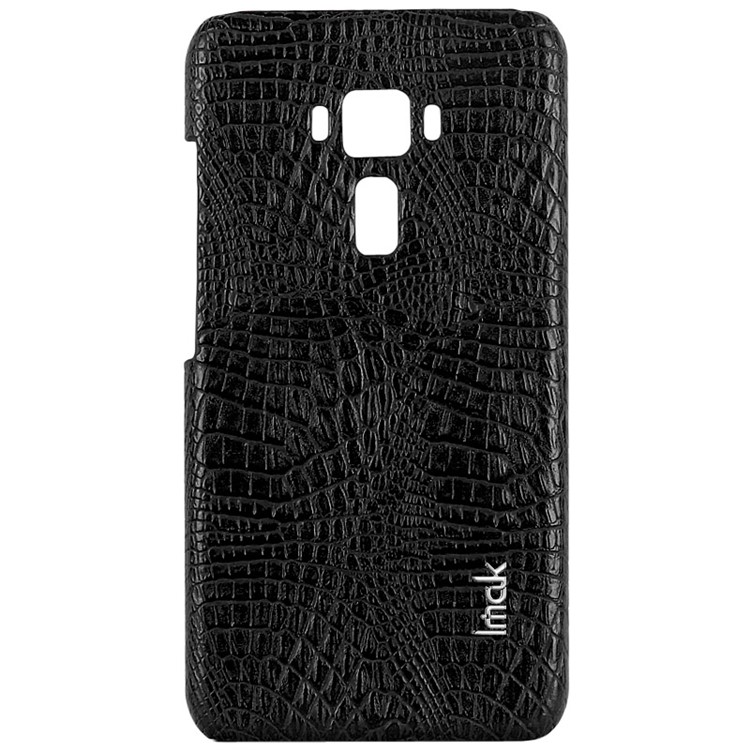 IMAK Ruiyi Series Crocodile Texture Leather Coated PC Phone Case for Asus Zenfone 3 ZE552KL - Black-3
