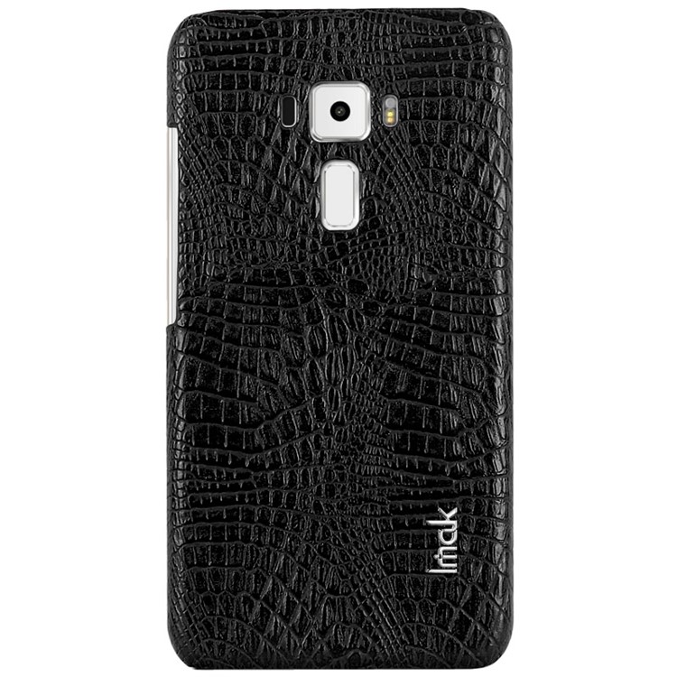 IMAK Ruiyi Series Crocodile Texture Leather Coated PC Phone Case for Asus Zenfone 3 ZE552KL - Black-6