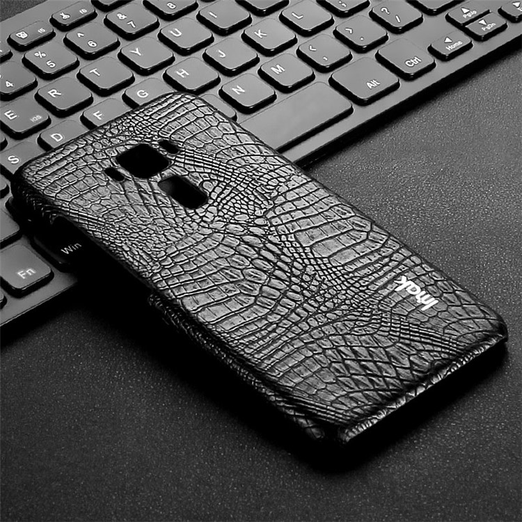 IMAK Ruiyi Series Crocodile Texture Leather Coated PC Phone Case for Asus Zenfone 3 ZE552KL - Black-8