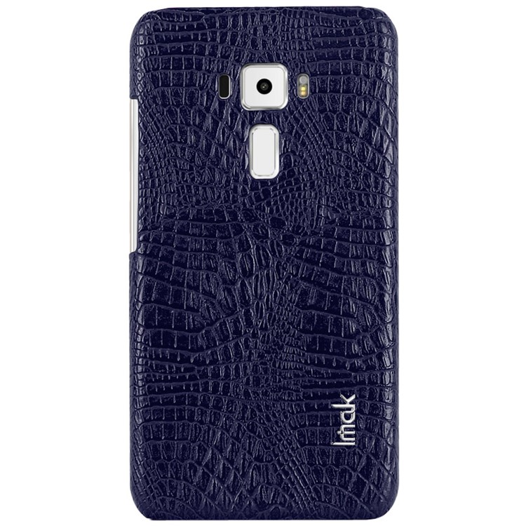 IMAK Ruiyi Series Crocodile Texture Leather Coated Plastic Back Case for Asus Zenfone 3 ZE552KL - Blue-6