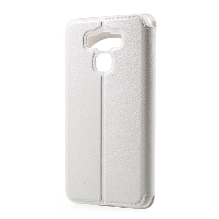 View Window Flip Leather Phone Cover for Asus Zenfone 3 Max ZC553KL - White-2