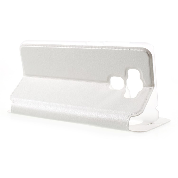 View Window Flip Leather Phone Cover for Asus Zenfone 3 Max ZC553KL - White-3