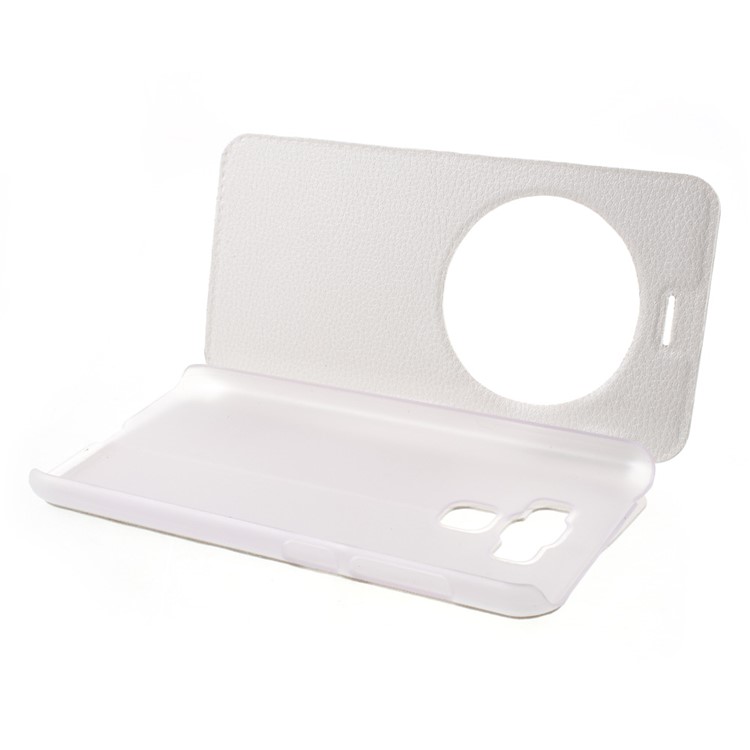 View Window Flip Leather Phone Cover for Asus Zenfone 3 Max ZC553KL - White-5