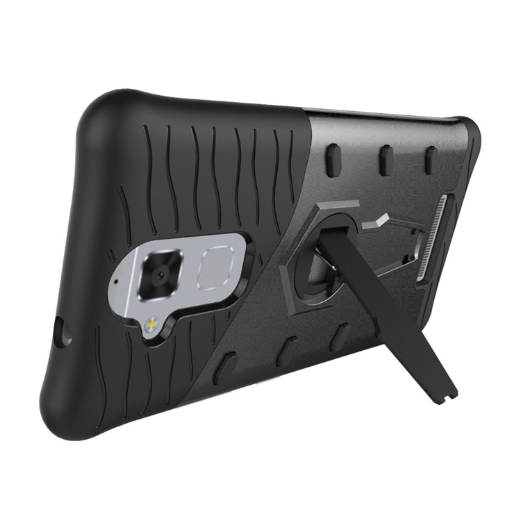 Armor PC + TPU Hybrid Case with Kickstand for Asus Zenfone 3 Max ZC520TL - Grey-6