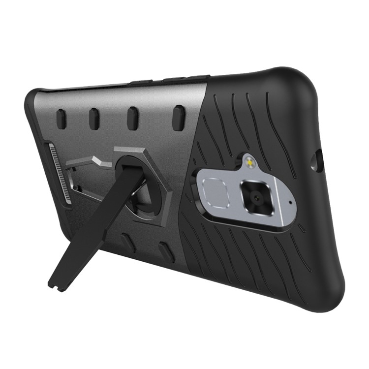 Armor PC + TPU Hybrid Case with Kickstand for Asus Zenfone 3 Max ZC520TL - Grey-7