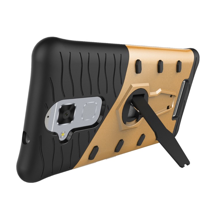 Armor PC + TPU Hybrid Shell with Kickstand for Asus Zenfone 3 Max ZC520TL - Gold-6