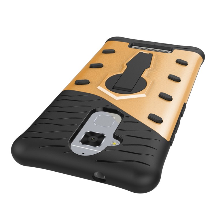 Armor PC + TPU Hybrid Shell with Kickstand for Asus Zenfone 3 Max ZC520TL - Gold-9