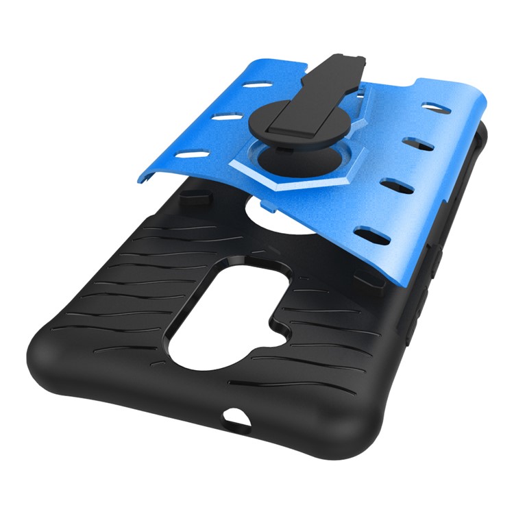 Armor Hybrid PC TPU Mobile Casing with Kickstand for Asus Zenfone 3 Max ZC520TL - Blue-10