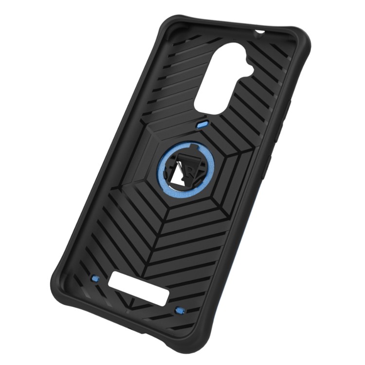 Armor Hybrid PC TPU Mobile Casing with Kickstand for Asus Zenfone 3 Max ZC520TL - Blue-11