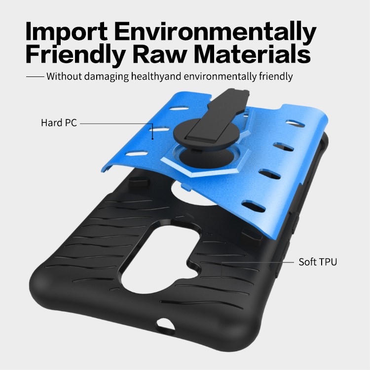 Armor Hybrid PC TPU Mobile Casing with Kickstand for Asus Zenfone 3 Max ZC520TL - Blue-15