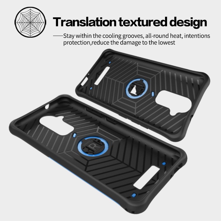 Armor Hybrid PC TPU Mobile Casing with Kickstand for Asus Zenfone 3 Max ZC520TL - Blue-16