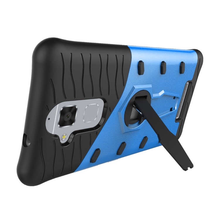 Armor Hybrid PC TPU Mobile Casing with Kickstand for Asus Zenfone 3 Max ZC520TL - Blue-6