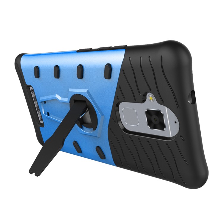 Armor Hybrid PC TPU Mobile Casing with Kickstand for Asus Zenfone 3 Max ZC520TL - Blue-7