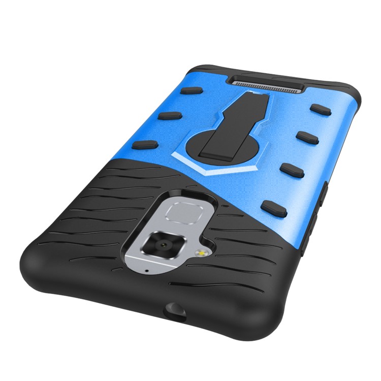 Armor Hybrid PC TPU Mobile Casing with Kickstand for Asus Zenfone 3 Max ZC520TL - Blue-9