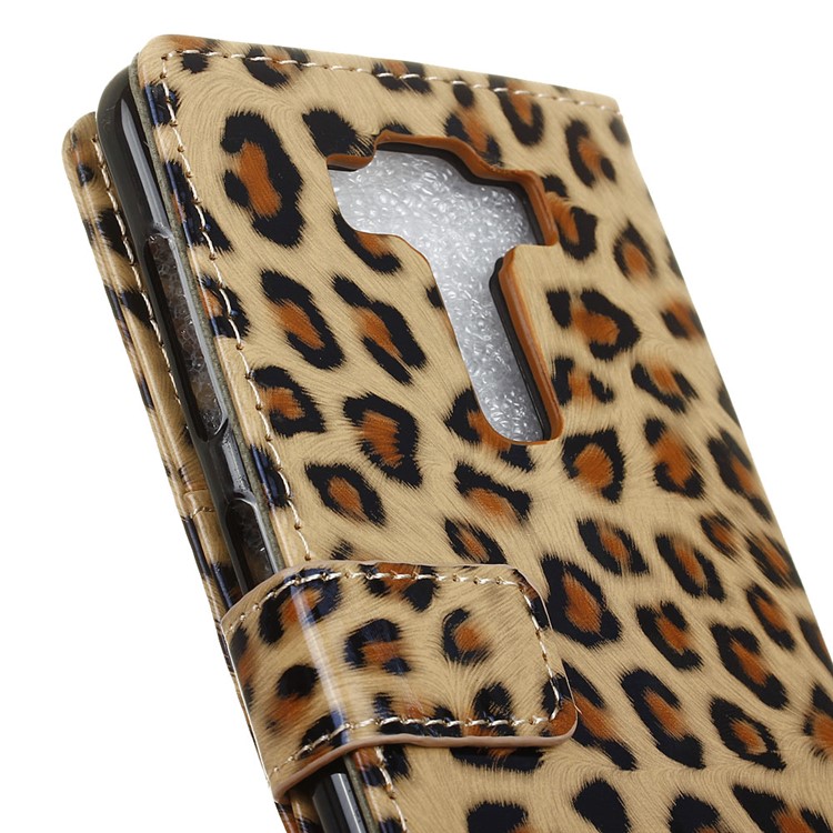 Leopard Pattern Leather Wallet Stand Case for Asus Zenfone 3 Deluxe ZS550KL-4