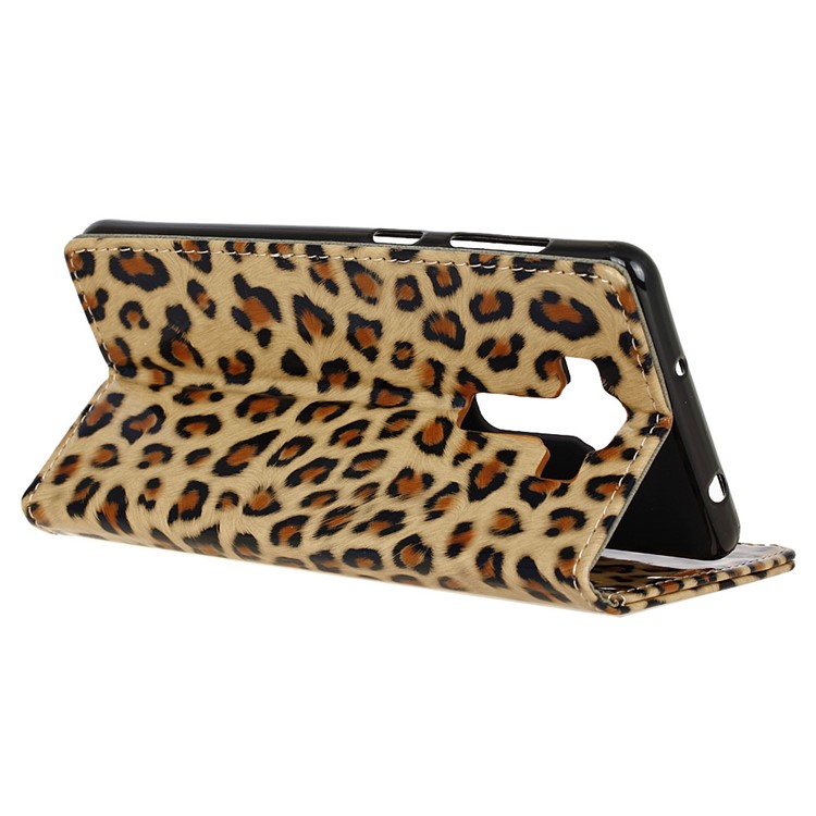 Leopard Pattern Leather Wallet Stand Case for Asus Zenfone 3 Deluxe ZS550KL-5