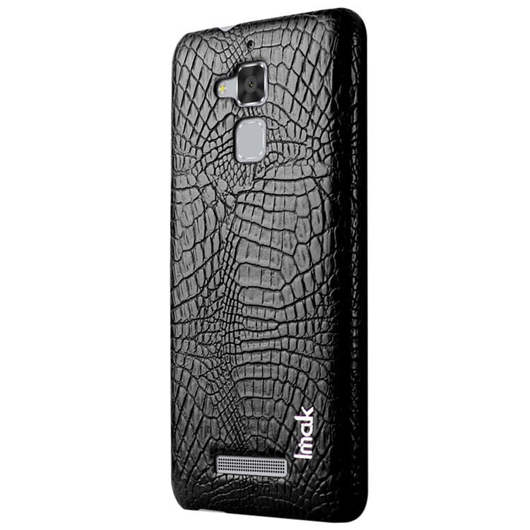 IMAK Ruiyi Series for Asus Zenfone 3 Max ZC520TL Crocodile Leather Coated PC Phone Cover - Black-2