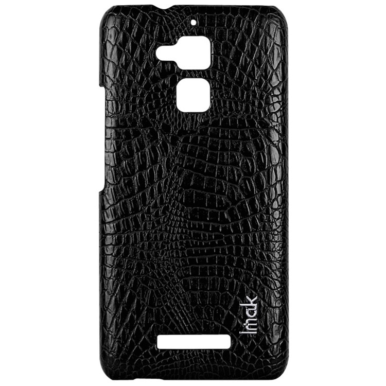 IMAK Ruiyi Series for Asus Zenfone 3 Max ZC520TL Crocodile Leather Coated PC Phone Cover - Black-3