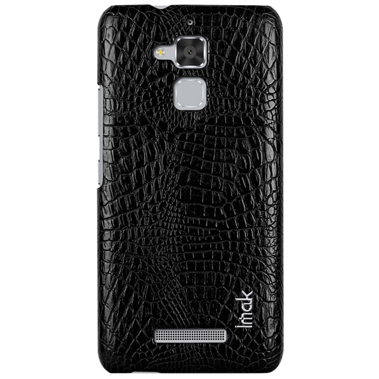 IMAK Ruiyi Series for Asus Zenfone 3 Max ZC520TL Crocodile Leather Coated PC Phone Cover - Black-6