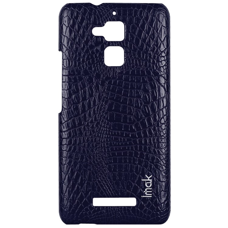 IMAK Ruiyi Series for Asus Zenfone 3 Max ZC520TL Crocodile Texture Leather Coated Hard Case Accessory - Blue-3