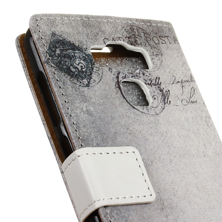 Patterned Wallet Leather Cover for Zenfone 3 Max ZC553KL - Cat Holding Hat-3