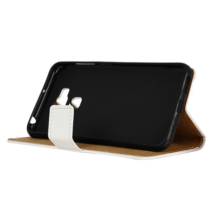 Patterned Wallet Leather Cover for Zenfone 3 Max ZC553KL - Cat Holding Hat-6