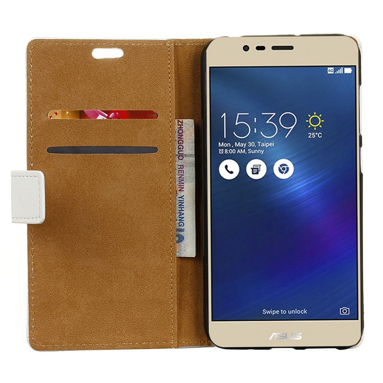 Patterned Wallet Leather Cover for Zenfone 3 Max ZC553KL - Cat Holding Hat-7