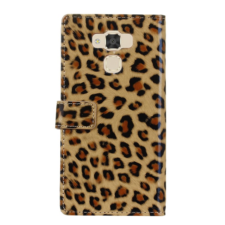 Leopard Pattern Cell Phone Case Leather Stand Wallet for Asus Zenfone 3 Max ZC553KL-3