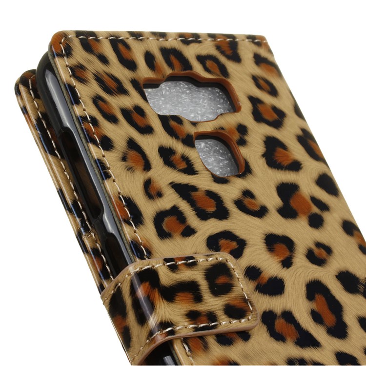 Leopard Pattern Cell Phone Case Leather Stand Wallet for Asus Zenfone 3 Max ZC553KL-4